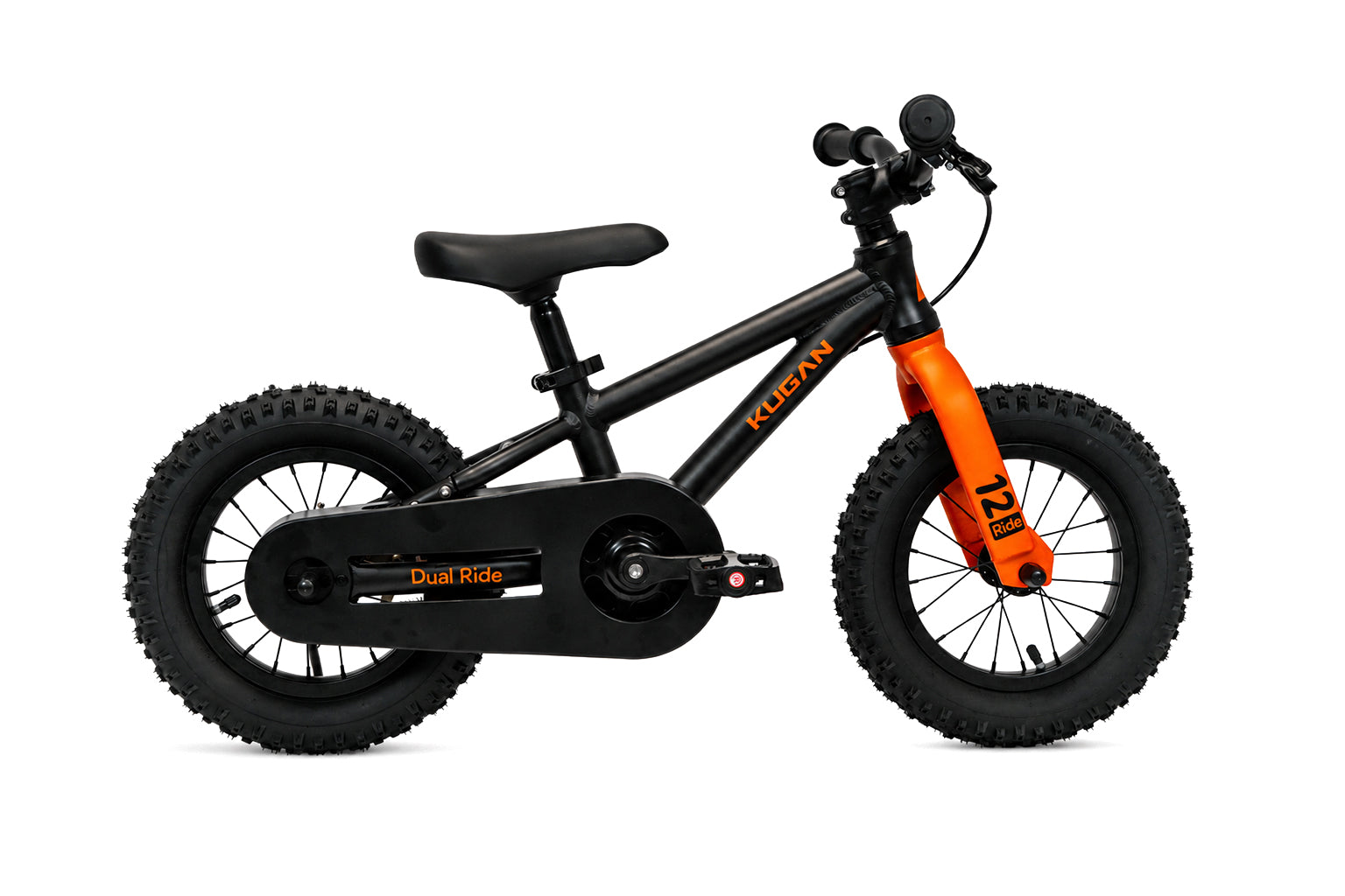 Bicicleta Niño Kugan Dual Ride 12 Black/Orange