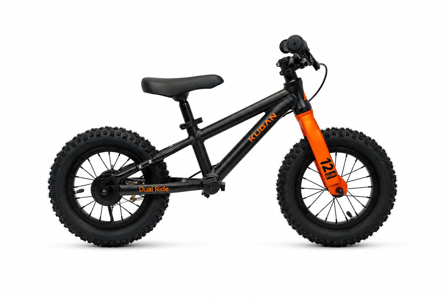 Bicicleta Niño Kugan Dual Ride 12 Black/Orange