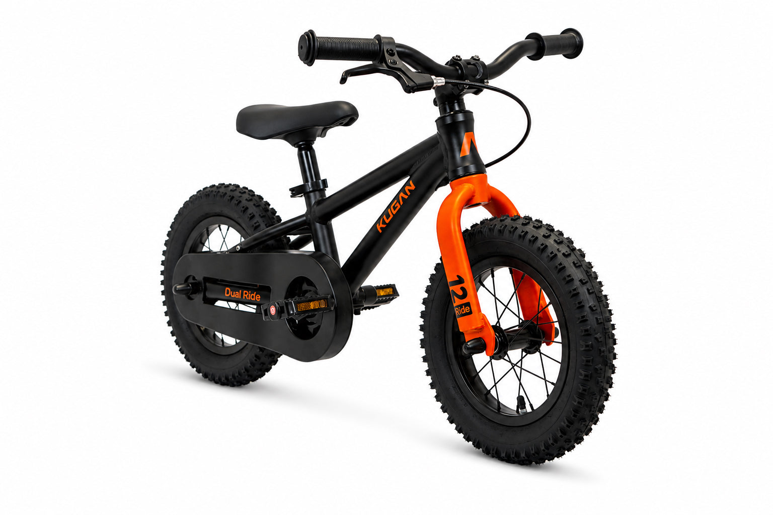 Bicicleta Niño Kugan Dual Ride 12 Black/Orange
