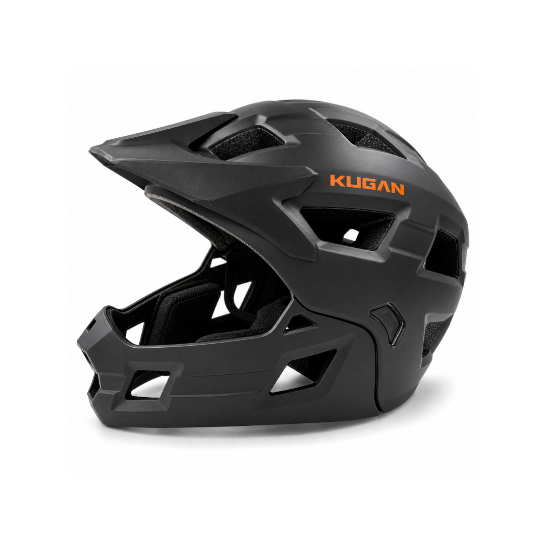 Casco Niño Kugan Junior Trail Full Face Convertible - Black Matt