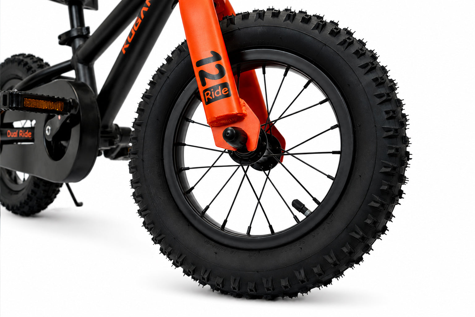 Bicicleta Niño Kugan Dual Ride 12 Black/Orange