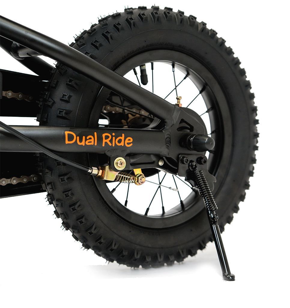 Bicicleta Niño Kugan Dual Ride 12 Black/Orange