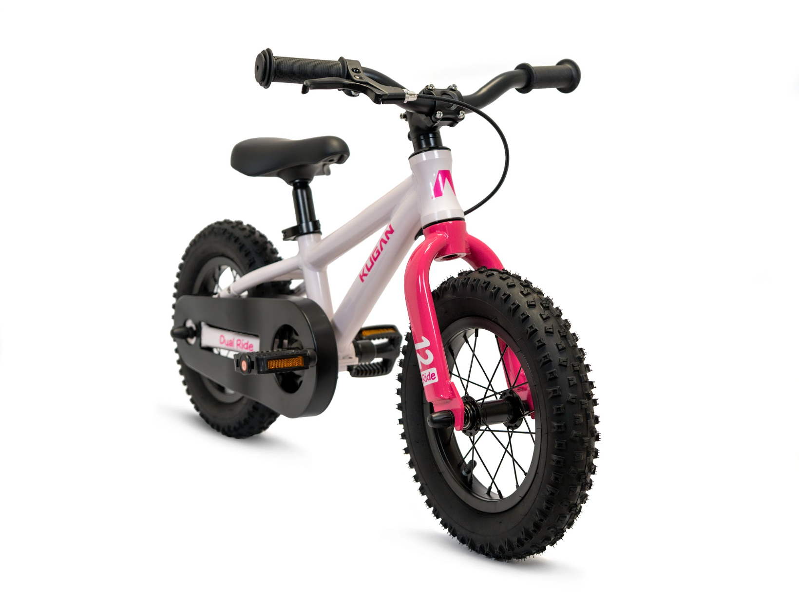 Bicicleta Niño Kugan Dual Ride 12 White/Pink