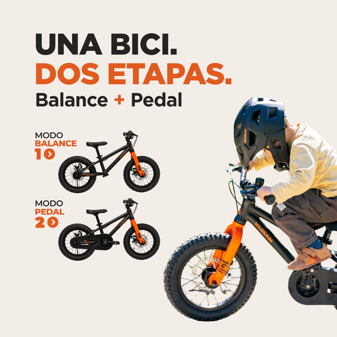 Bicicleta Niño 2 en 1 Dual Ride 14 - Black/Orange