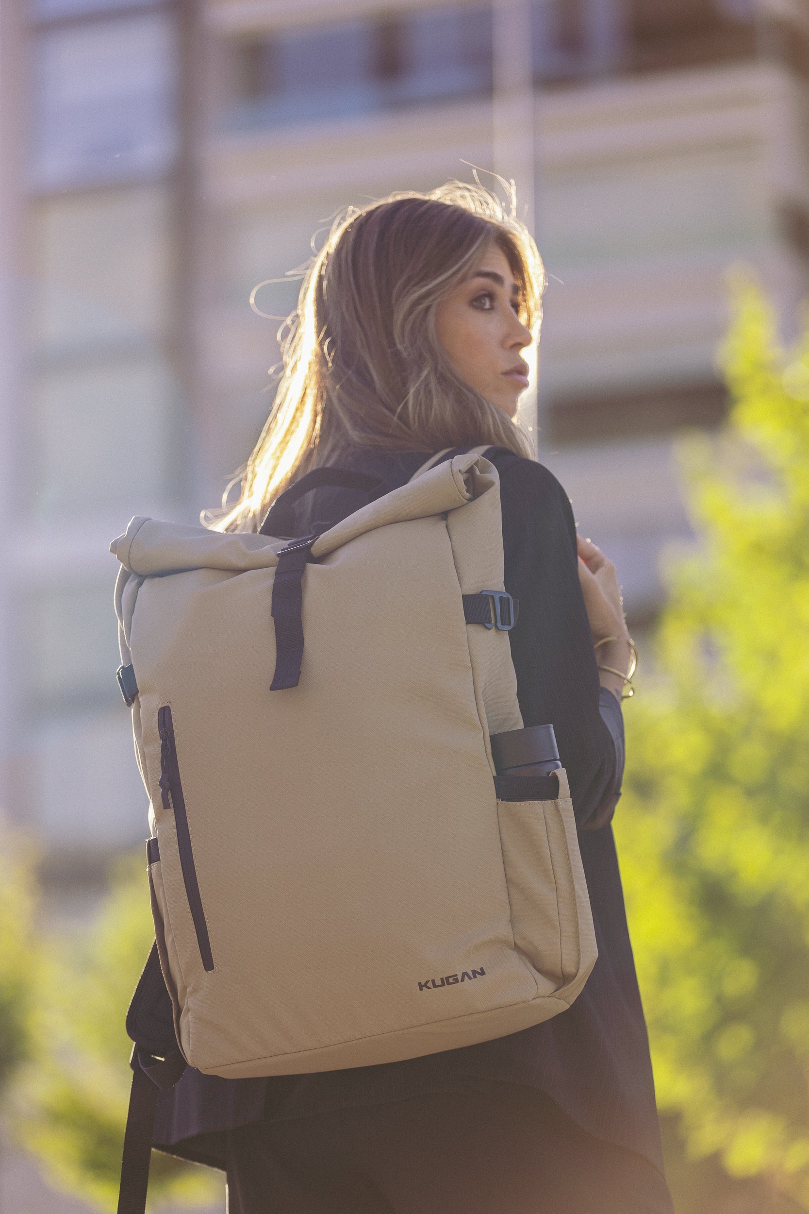 Mochila Roll On Top Desert Sand