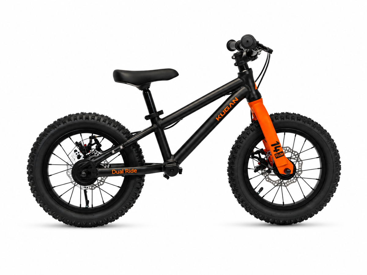 Bicicleta Niño 2 en 1 Dual Ride 14 - Black/Orange