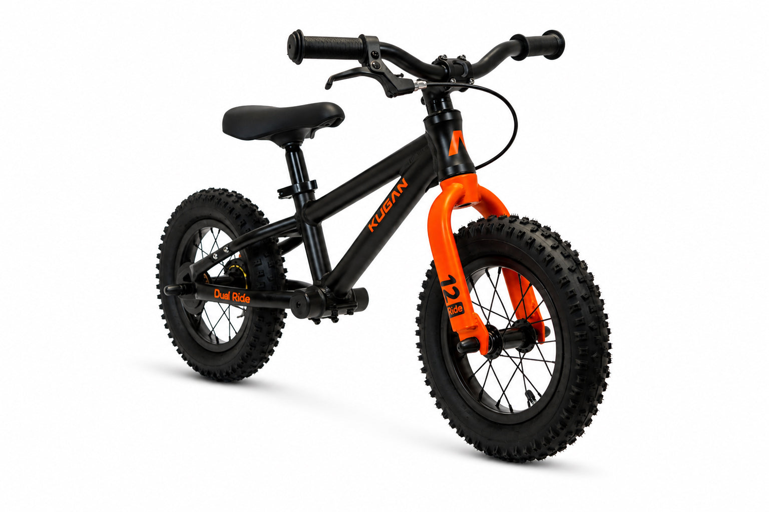 Bicicleta Niño Kugan Dual Ride 12 Black/Orange