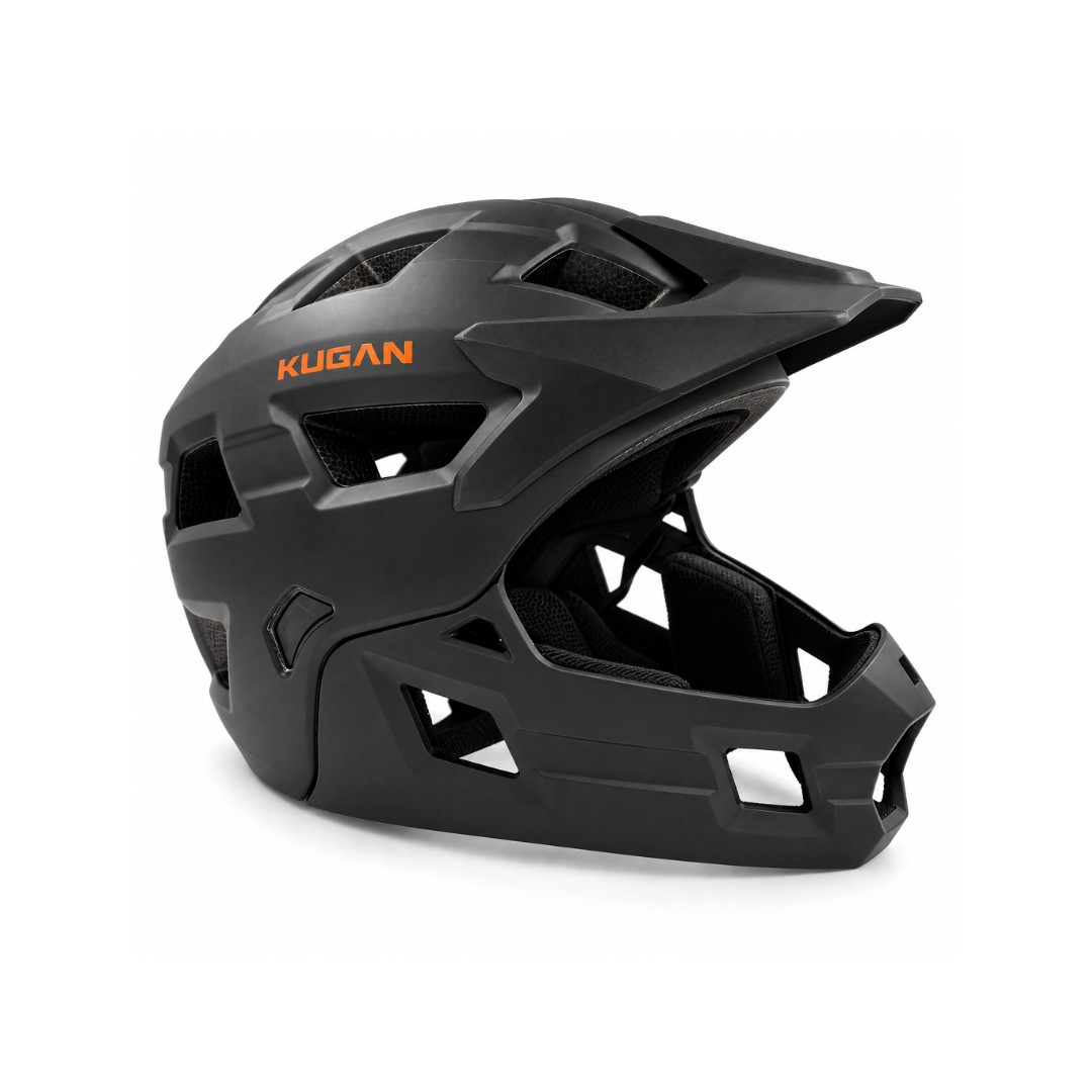 Casco Niño Kugan Junior Trail Full Face Convertible - Black Matt