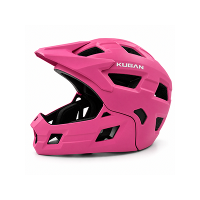 Casco Niño Kugan Junior Trail Full Face Convertible - Pink Matt