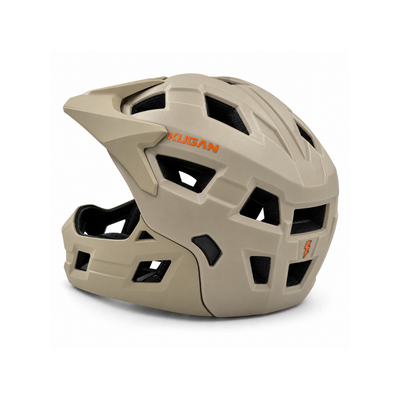 Casco Niño Kugan Junior Trail Full Face Convertible - Sand Matt