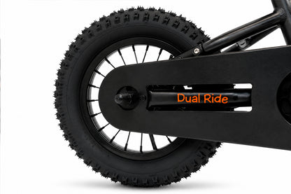 Bicicleta Niño Kugan Dual Ride 12 Black/Orange