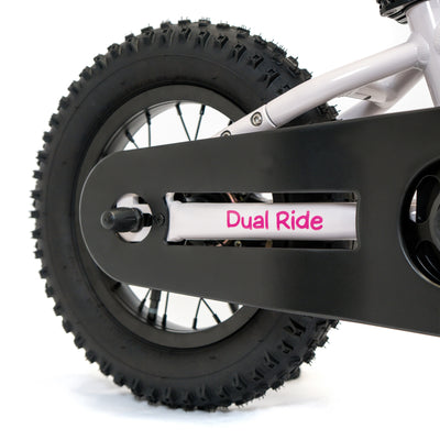 Bicicleta Niño 2 en 1 Dual Ride 12 - White/Pink