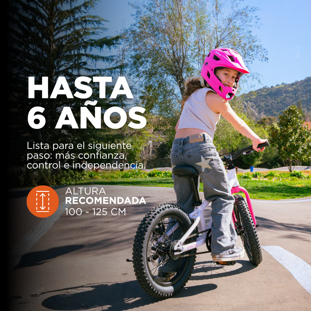 Bicicleta Niño Rocket Ride 16 - White/Pink